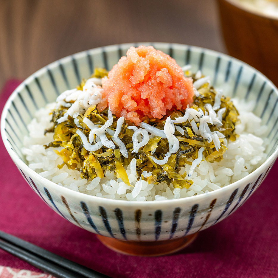 明太阿蘇高菜しらす丼